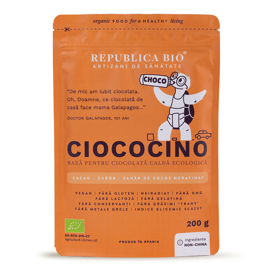 Ciococino baza pentru ciocolata calda ecologica Republica BIO, 200 g